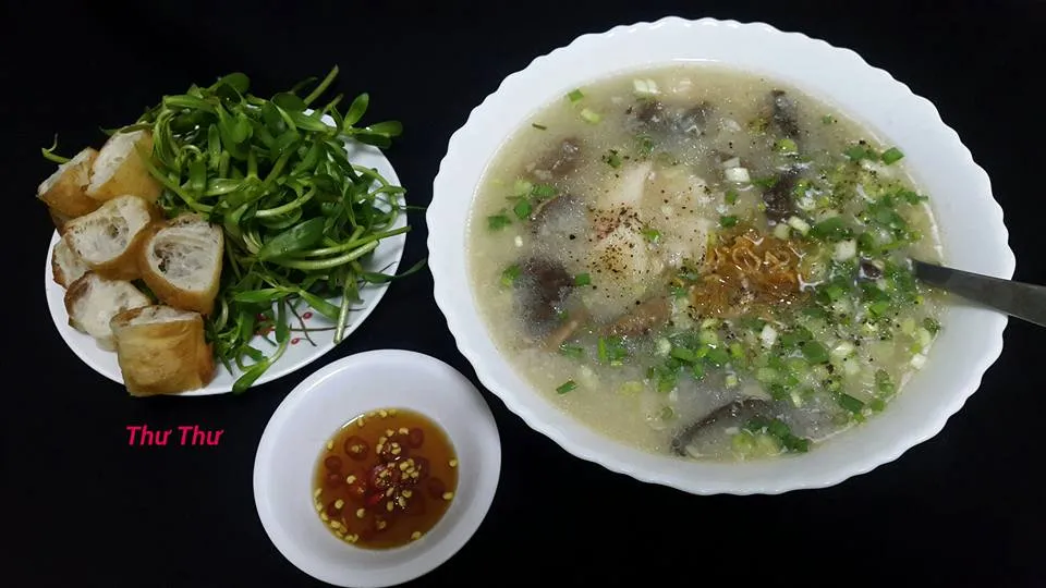 Cháo cá lóc nấm tràm