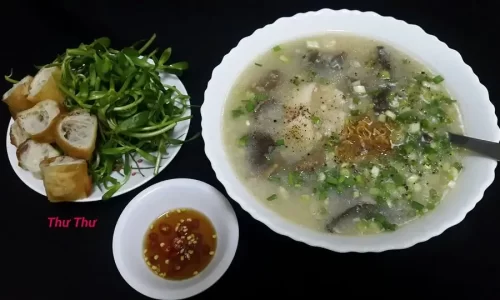 Cháo cá lóc nấm tràm