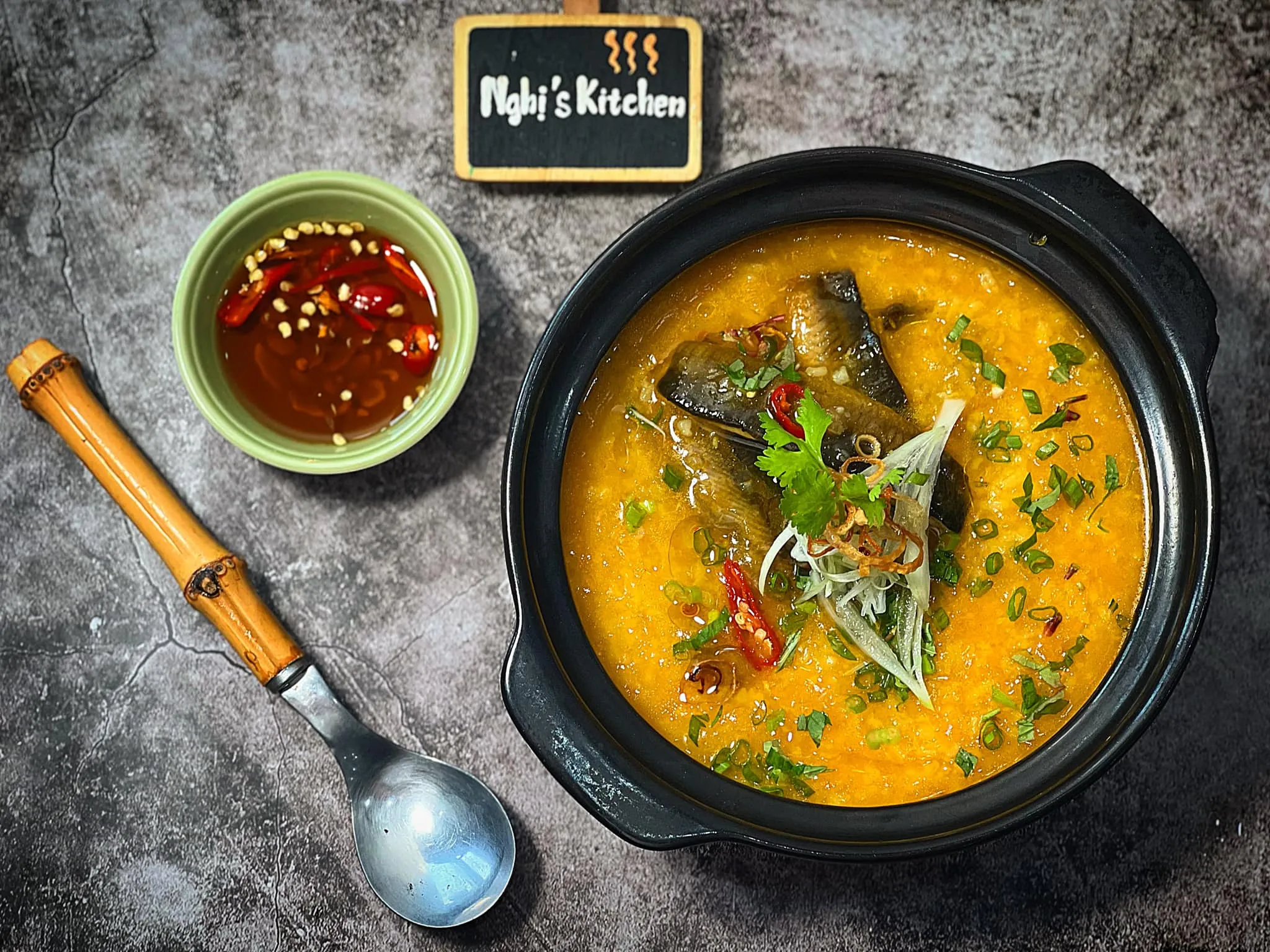 Cháo lươn - Cháo nền - Sốt nêm cháo - Nghi Kitchen