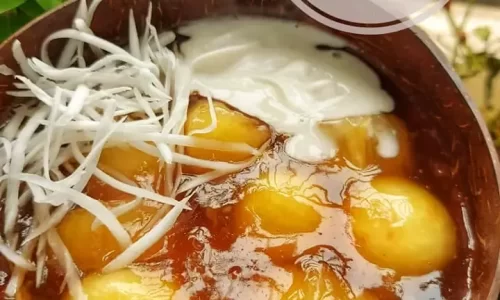 Chè khoai dẻo Mochi – Chè sắn viên Mochi dừa dẻo