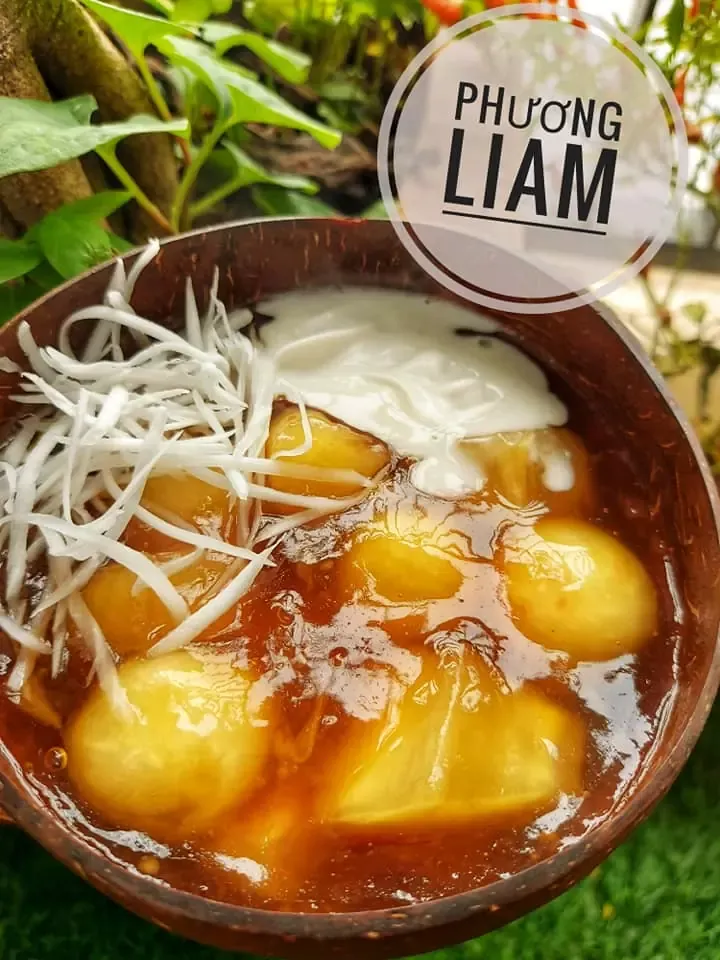 Chè khoai dẻo Mochi - Chè sắn viên Mochi dừa dẻo