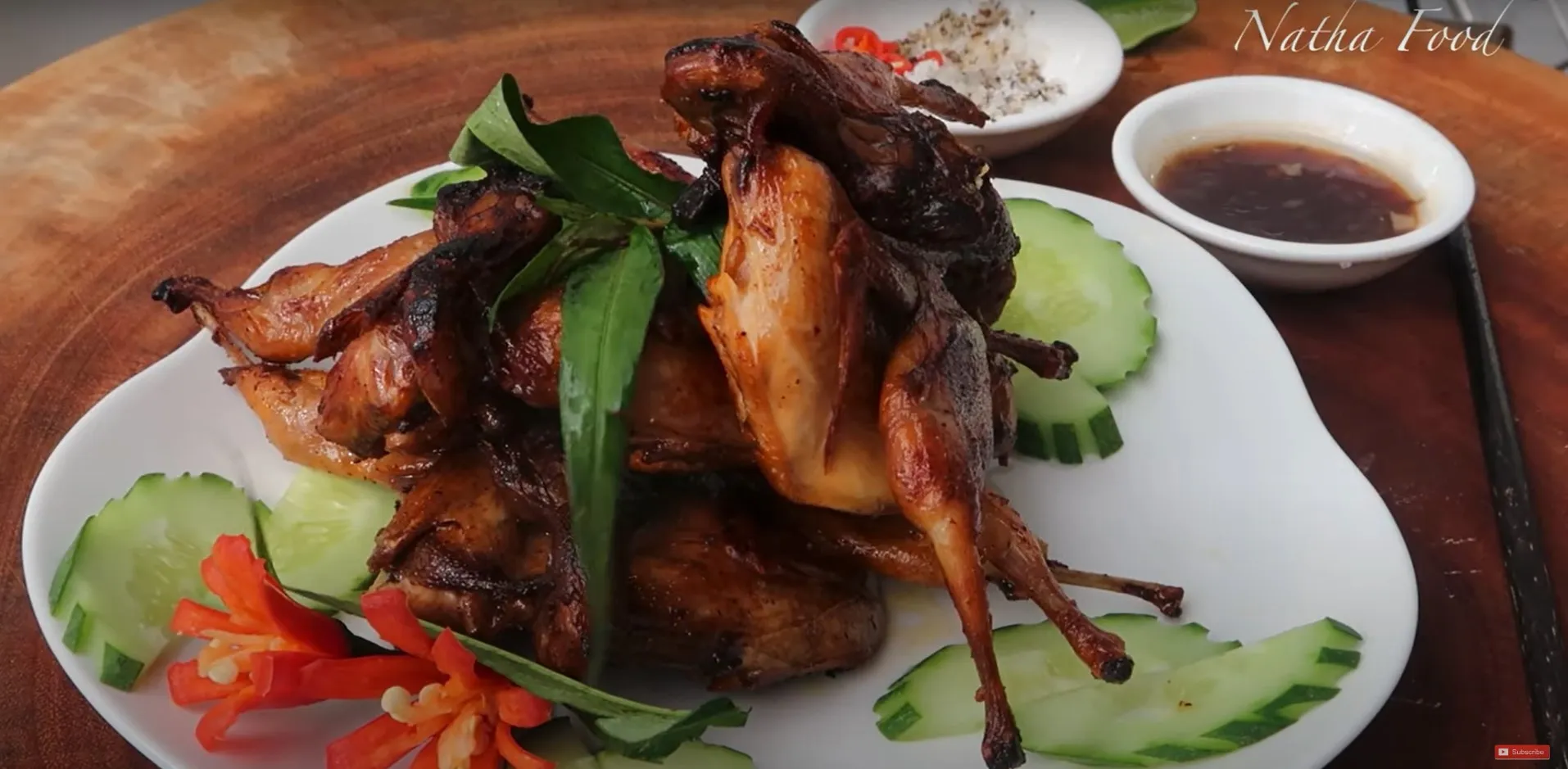 Chim cút quay bơ - Natha Food