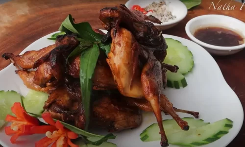 Chim cút quay bơ – Natha Food