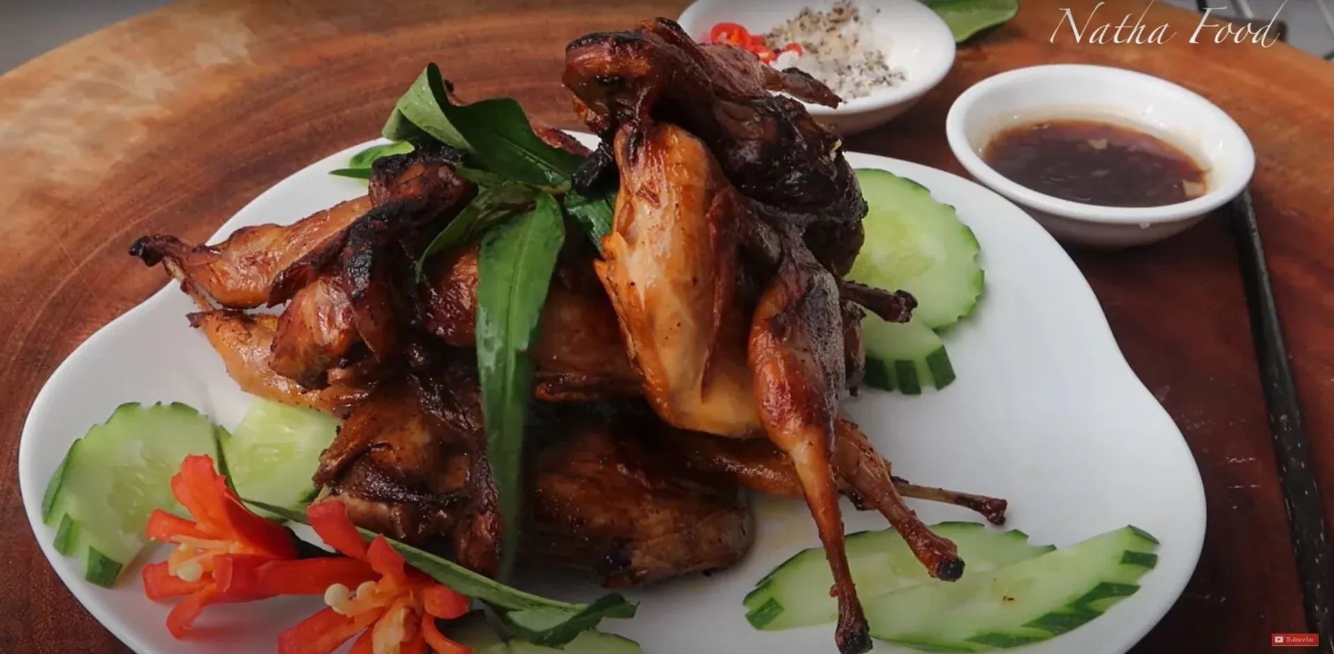 Chim cút quay bơ - Natha Food