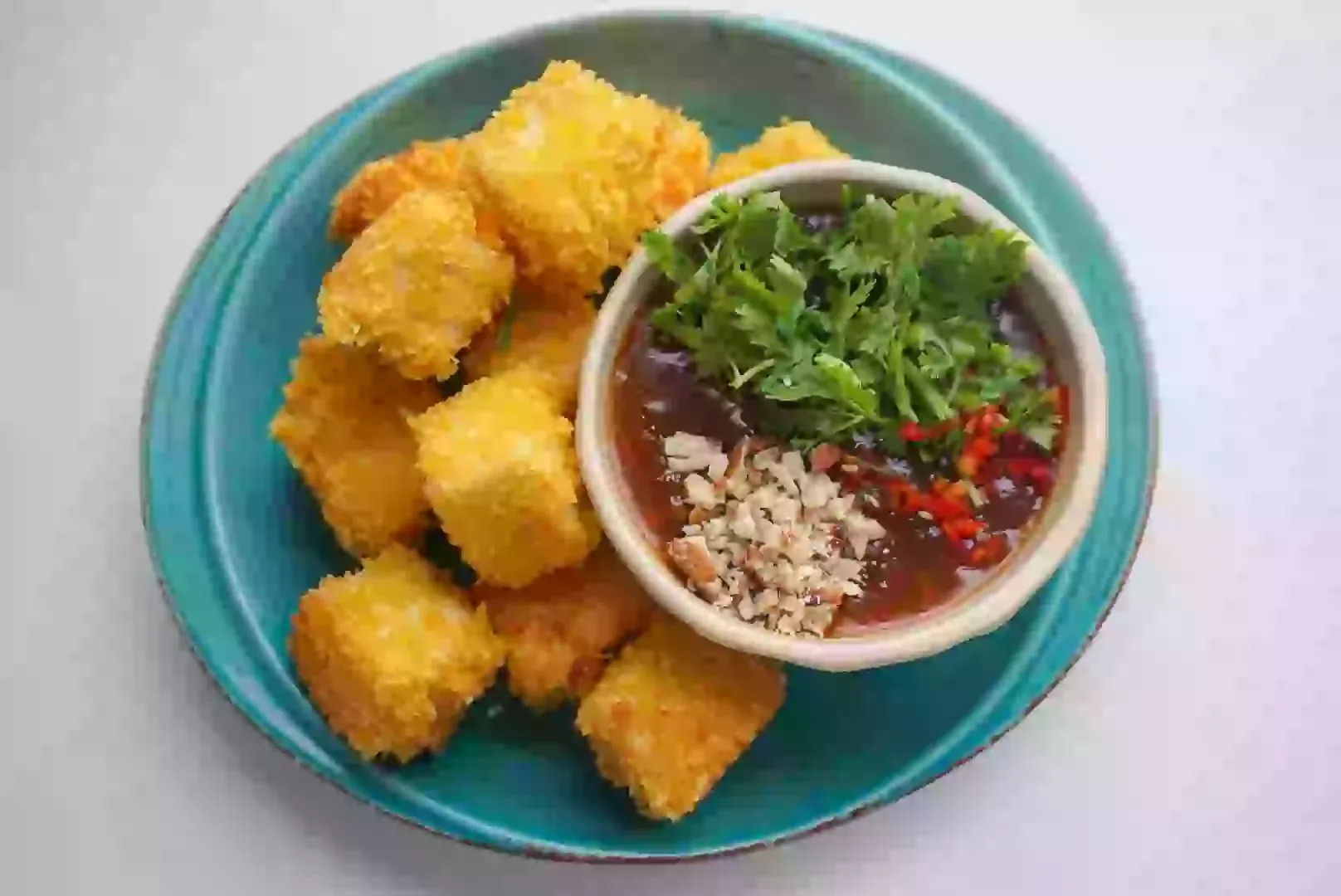 Tàu hủ chiên giòn sốt me - Accnhi