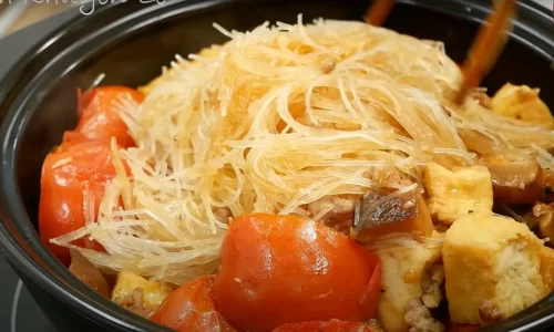 Đậu hũ om nồi đất – Vanh Khuyen