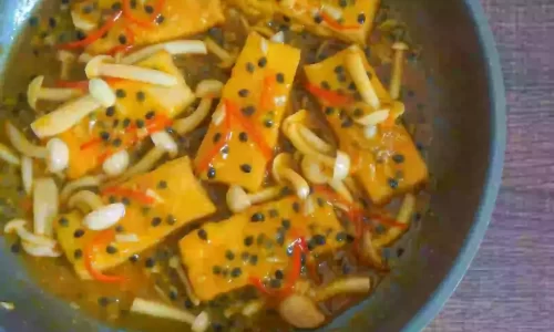 Đậu hũ sốt chanh dây