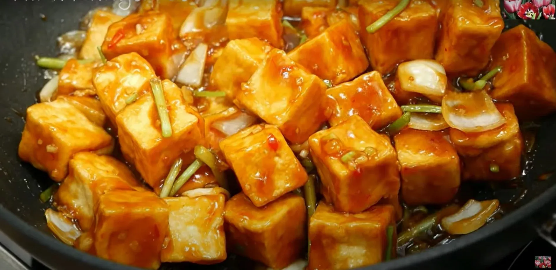 Đậu hũ sốt tỏi - Vành Khuyên