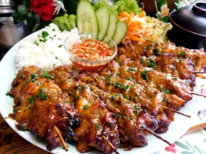 Gà xiên nướng kiểu Thái – Lam Anh Dao