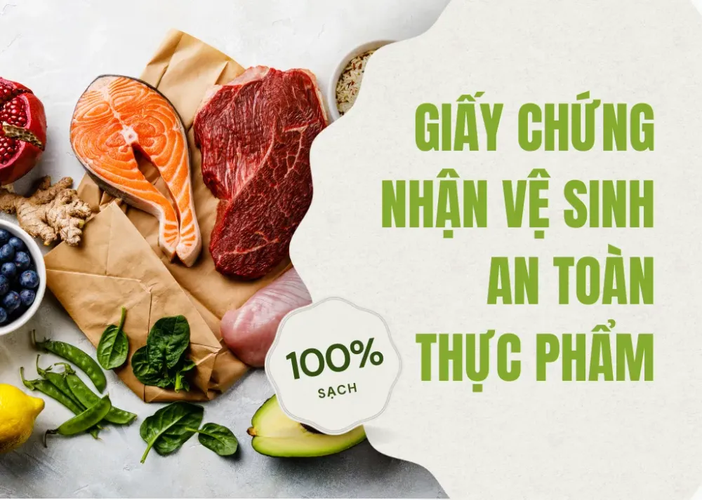 Giấy chứng nhận vệ sinh an toàn thực phẩm Giấy chứng nhận vệ sinh an toàn thực phẩm