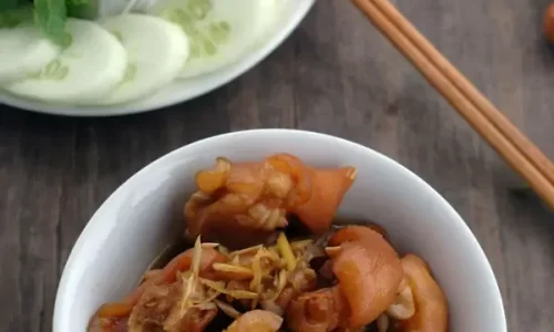 Giò heo kho sả ớt