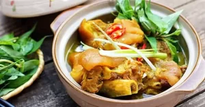 Giò heo nấu giả cầy