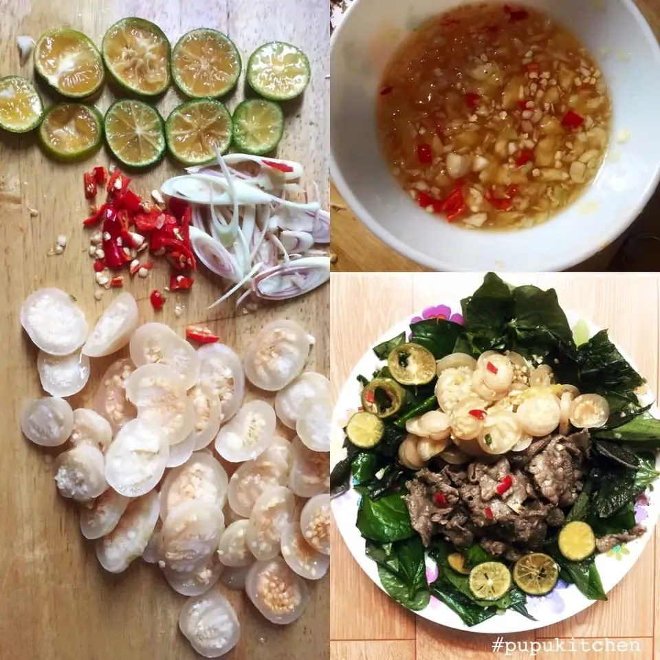 Gỏi bò cà pháo