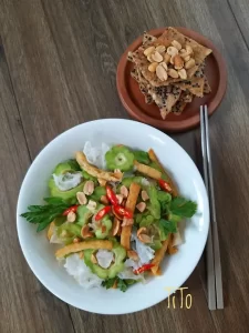 Gỏi khổ qua nấm tuyết – Hien Thanh