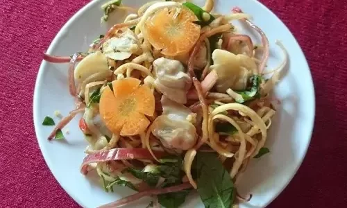 Gỏi nghêu hoa chuối