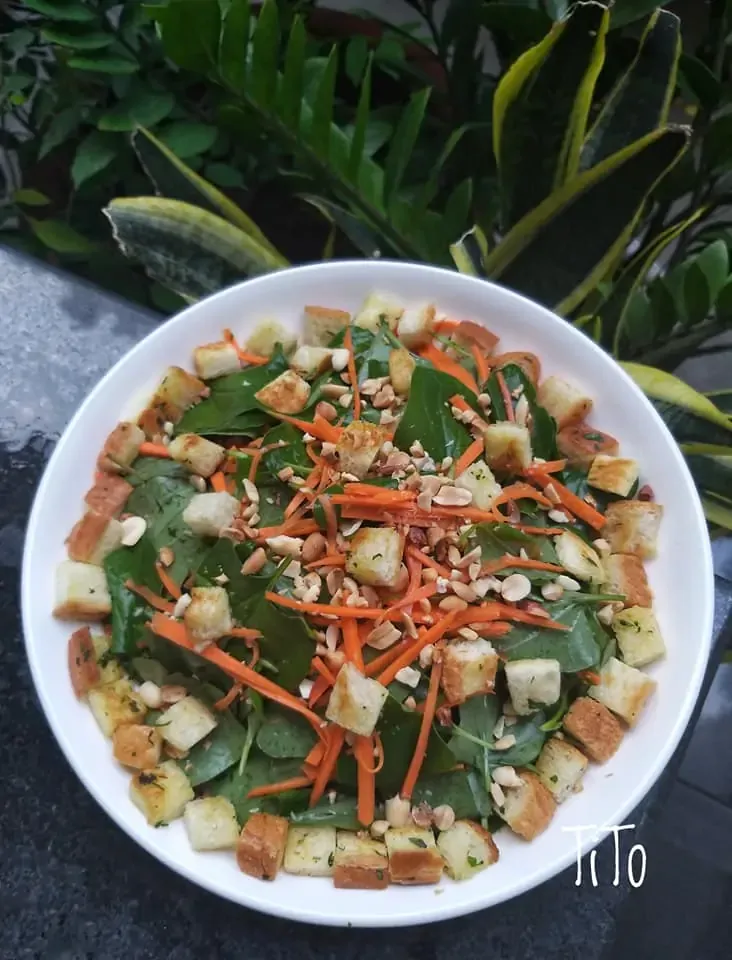 Gỏi rau diếp cá chay - Hien Thanh