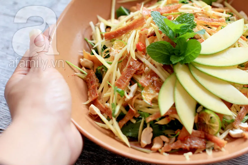 Gỏi xoài mực khô