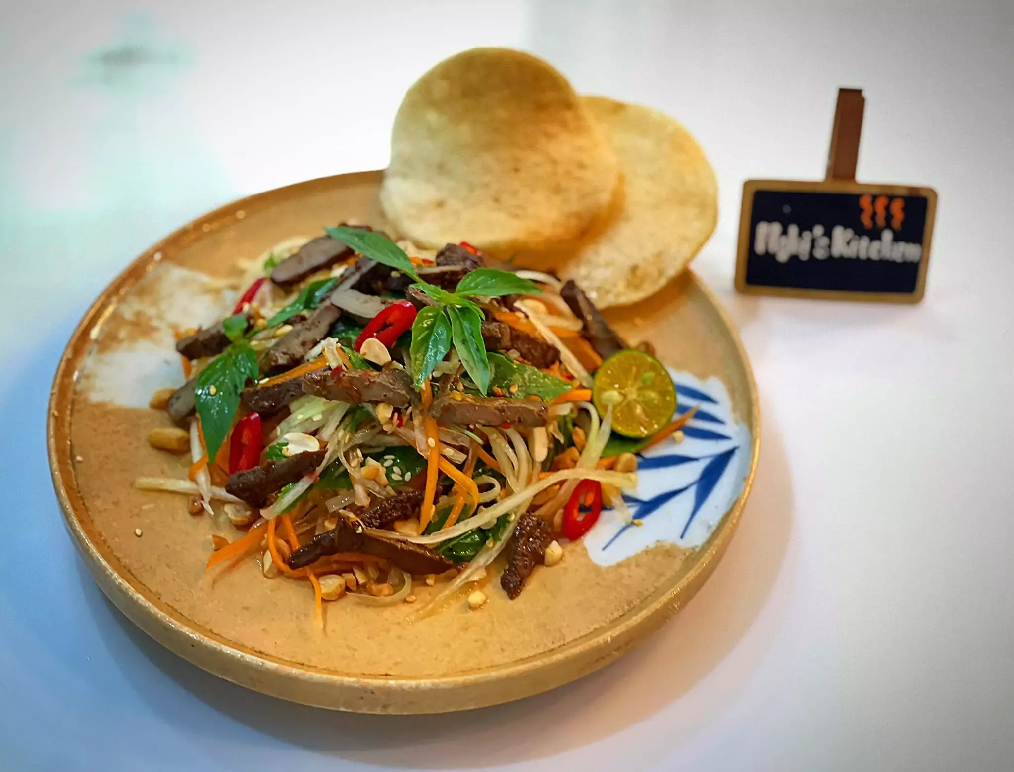 Gỏi đu đủ gan rim - Gan rim Đà Nẵng - Nghi's Kitchen