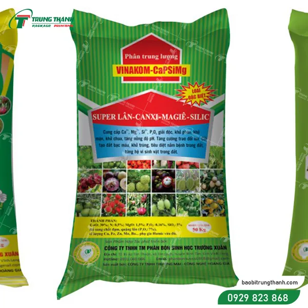 Mẫu in trên bao bì phân bón