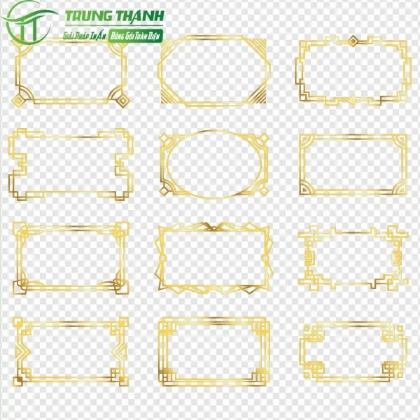 Khung viền hoa văn đơn giản vector