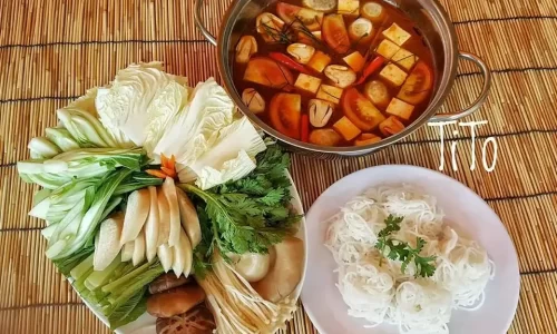 Lẩu chua cay hoa đồng nội – Hien Thanh