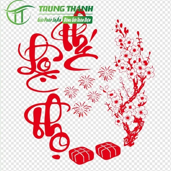 Mẫu chữ phúc lộc thọ vector đơn giản