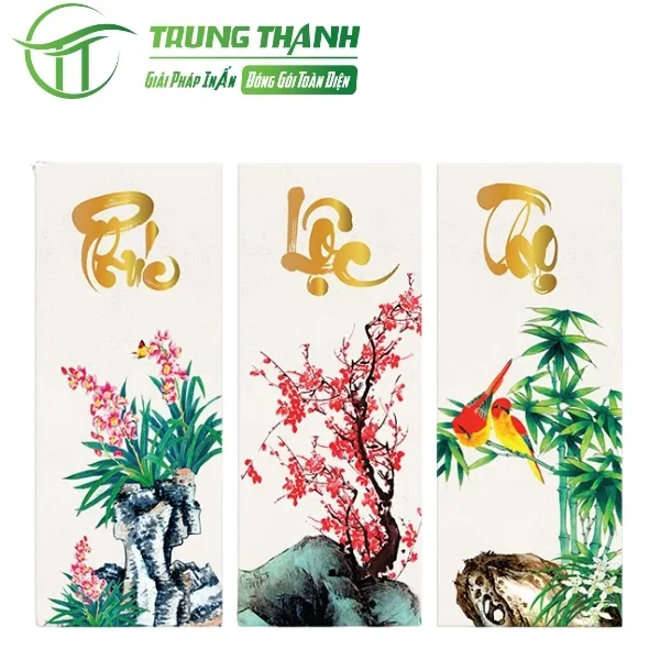 Mẫu tranh phúc lộc thọ vector siêu đẹp