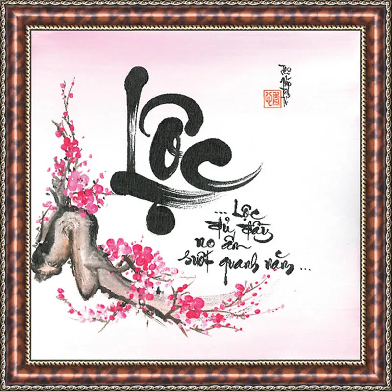 Chữ Lộc mang lại sự may mắn cho chúng ta và gia đình