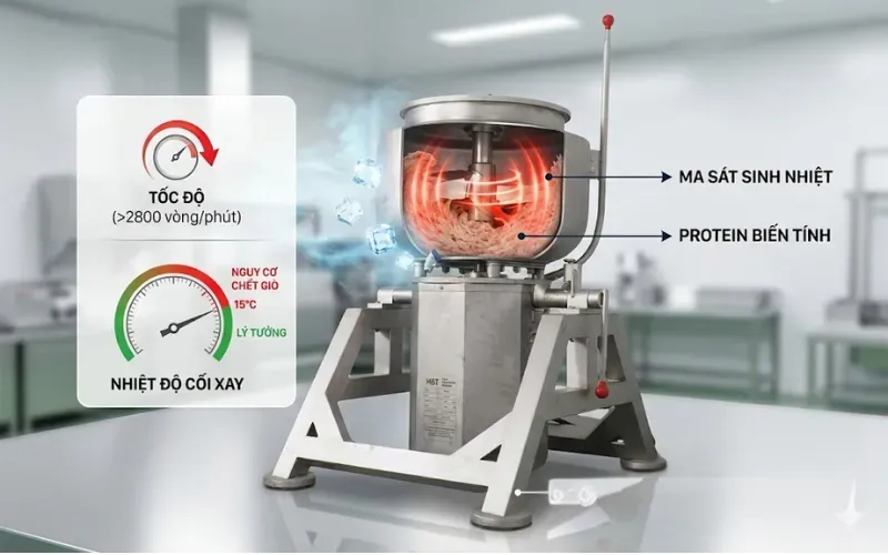 Máy Xay Giò Có Cần Đá Lạnh Không