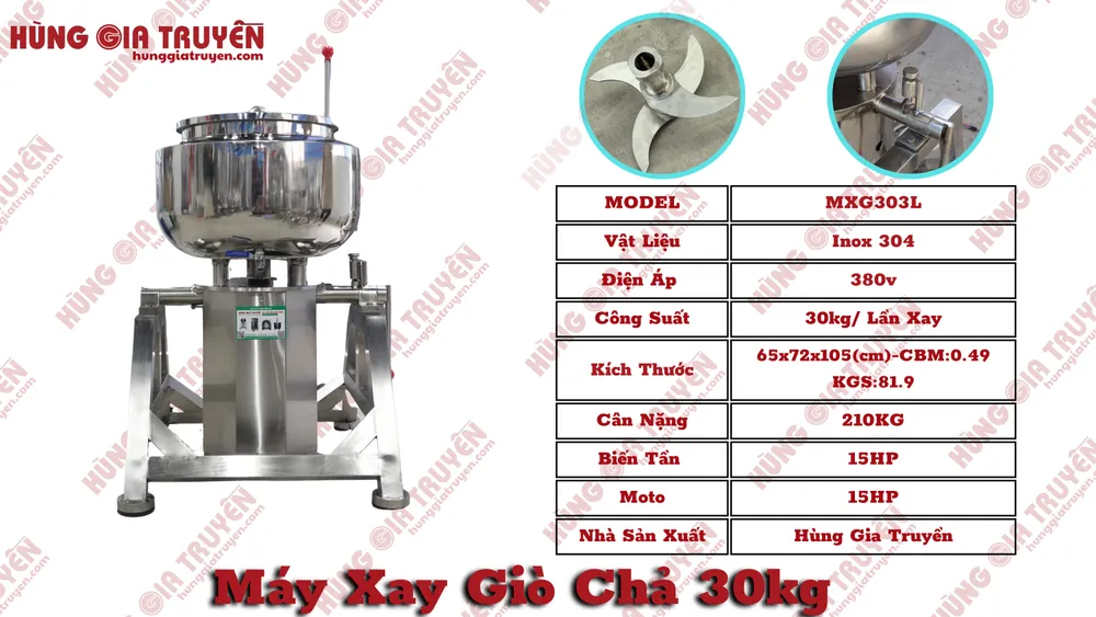 máy xay giò chả 