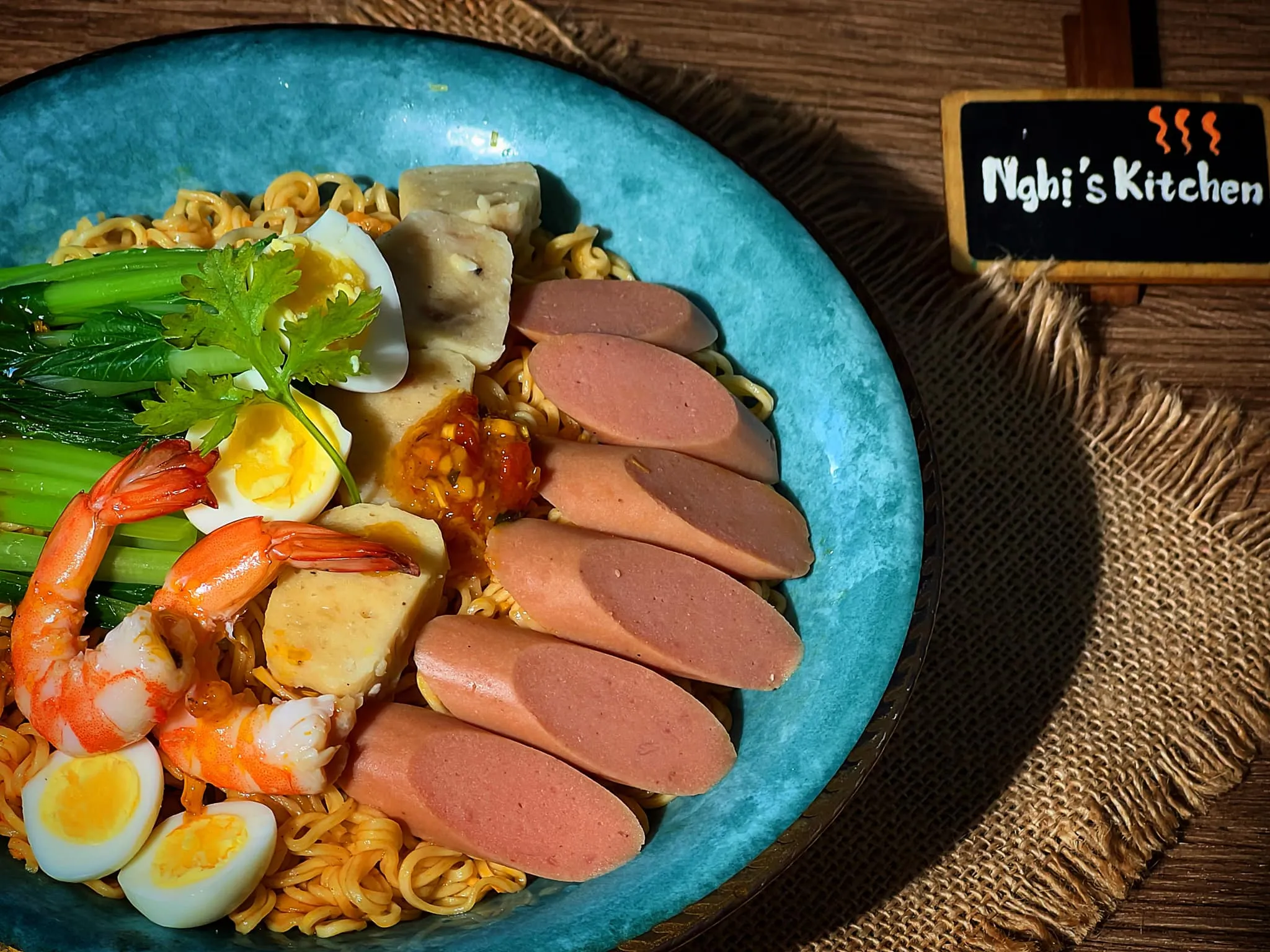 Mì Trộn Sa Tế - Sốt trộn sate - Nghi's Kitchen