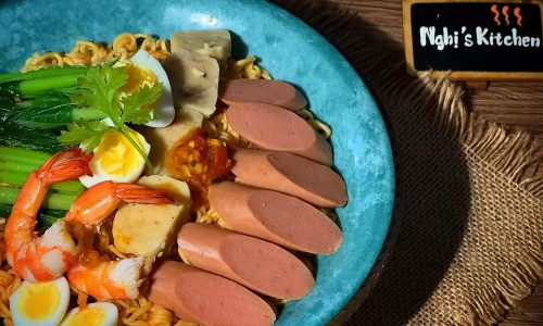 Mì Trộn Sa Tế – Sốt trộn sate – Nghi’s Kitchen