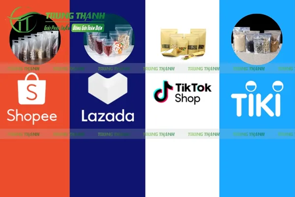 Mua bao bì zip trên các sàn thương mại