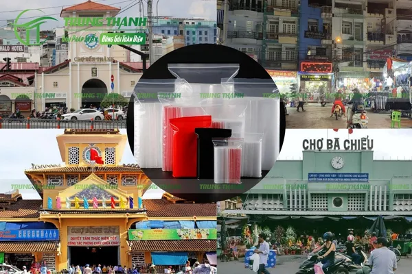 Mua túi zip ở các chợ