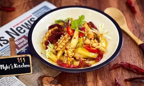 Mực xào ớt khô – Nghi’s Kitchen