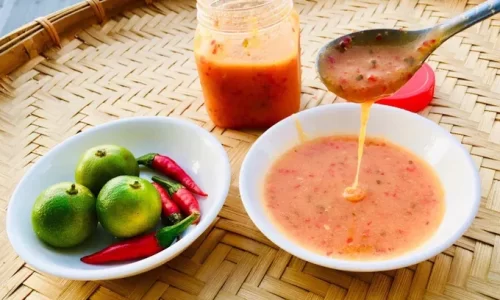 Sốt chấm muối ớt đỏ kinh doanh
