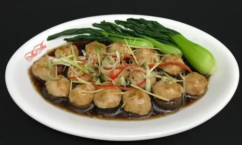 Nấm đông cô sốt dầu hào – Thư Thư