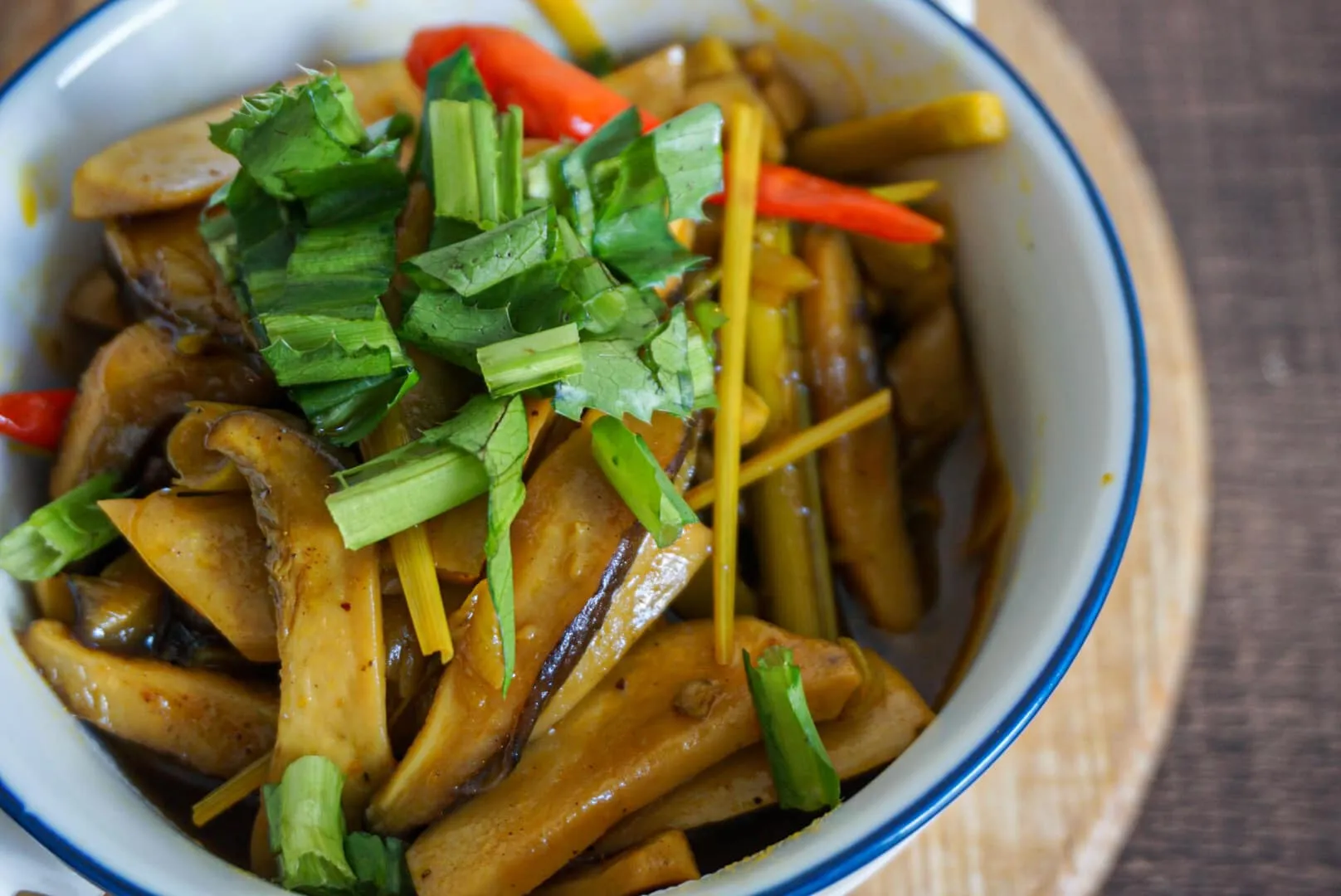 Nấm rim nước dừa - Accnhi