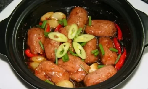 Nem chua rim ớt tỏi
