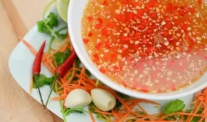 Nước mắm chua ngọt chấm bánh khọt, bánh xèo