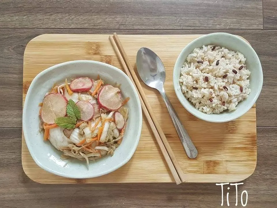 Rau củ muối cám - Hien Thanh