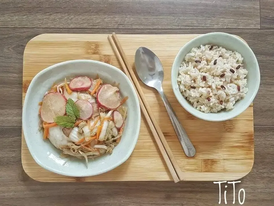 Rau củ muối cám - Hien Thanh