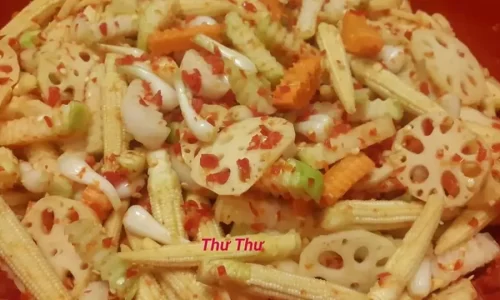 Rau củ ngâm chua cay – Thư Thư