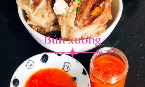 Nước chấm tương ớt – Ăn kèm bún xương, bún nước lèo – Nghi Kitchen
