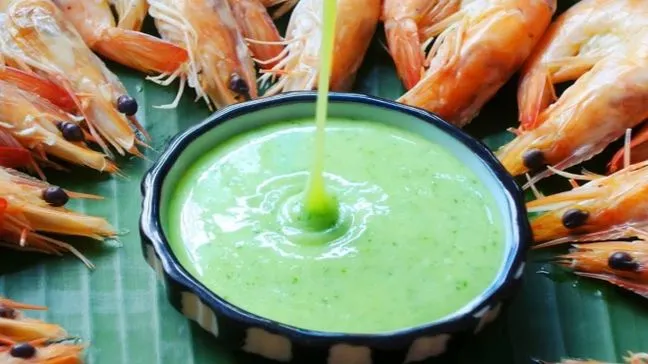 Sốt chấm xanh cho hải sản