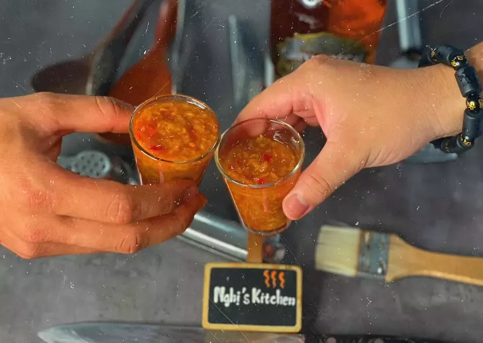 Sốt chấm đồ nướng - Sốt tương gừng - Nghi's Kitchen