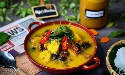 Ốc um chuối đậu – Sốt um chuối đậu – Nghi’s Kitchen