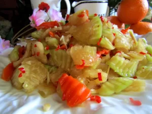 Su hào đu đủ ngâm chua ngọt