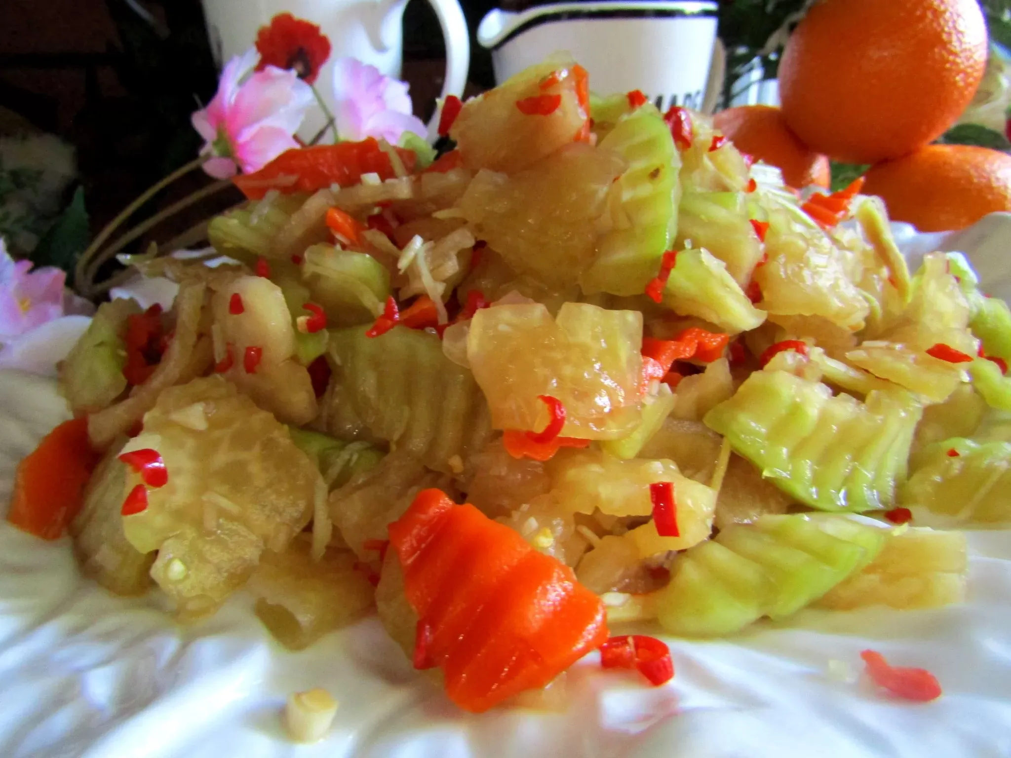 Su hào đu đủ ngâm chua ngọt
