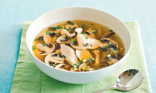 Canh gà nấm – Món hoa – GVHP
